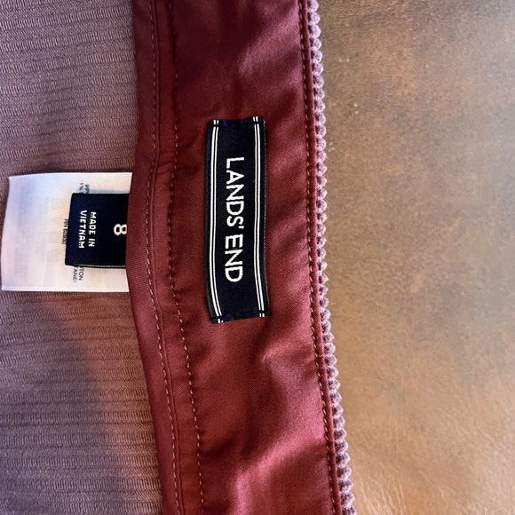 Lands End Mauve Corduroy Skirt - Picture 2 of 4